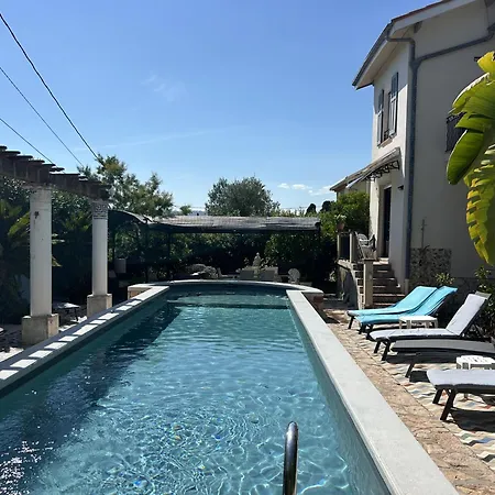 Grand Appt 6p Climatise Dans Avec Piscine - 8 Kms De Cannes Apartment Antibes