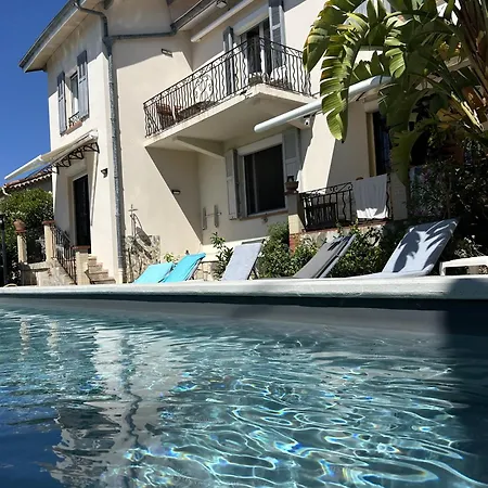 Grand Appt 6p Climatise Dans Avec Piscine - 8 Kms De Cannes Antibes