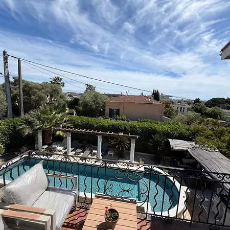 Grand Appt 6p Climatise Dans Avec Piscine - 8 Kms De Cannes Apartment *